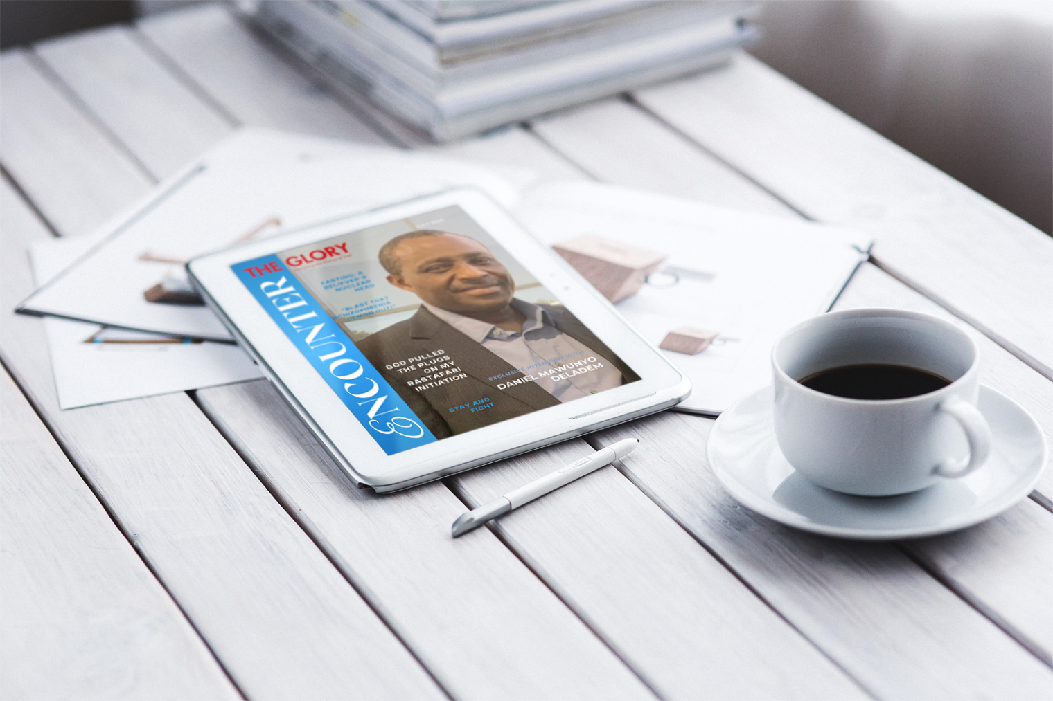 digital magazine cover tablet